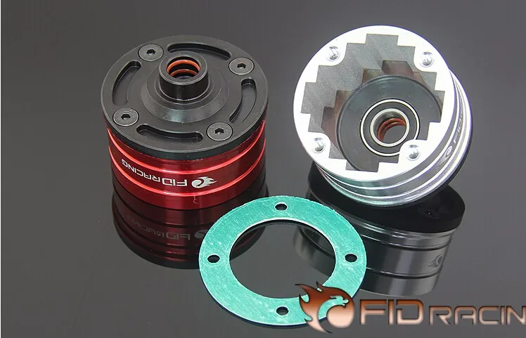 CNC алюминиевый дифференциальный Шестеренчатый ящик Diff чехол для шкалы 1/5 LOSI DBXL