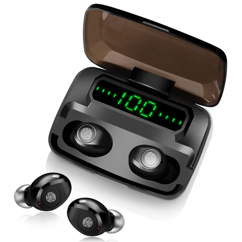 Беспроводные стереонаушники TWS F9 Hi Fi наушники с сенсорным управлением Bluetooth 120