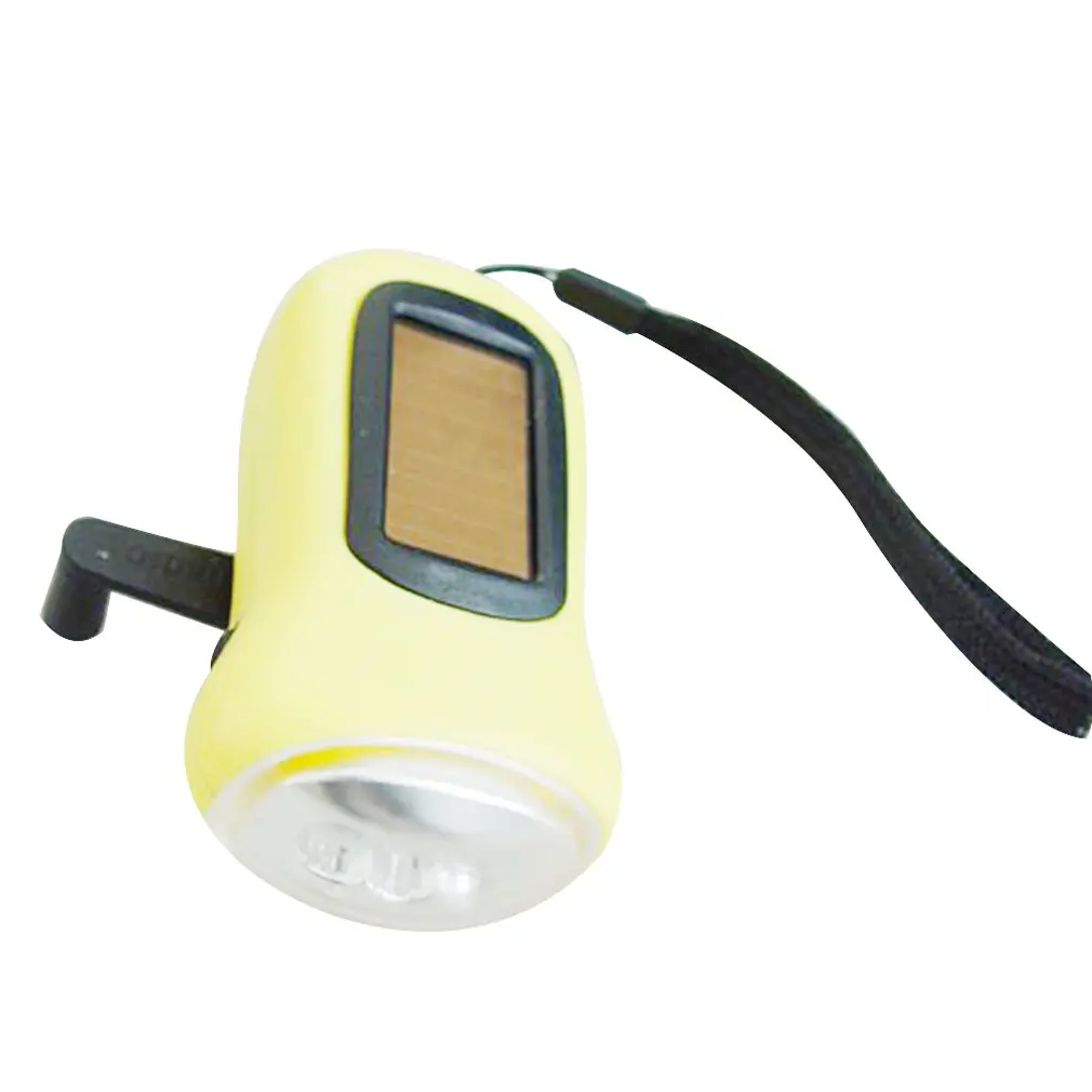 Portable Mini 3 LED Solar Powered Hand Crank Flashlight Rechargeable Emergency Tent Camping Torch Light Sale | Лампы и освещение