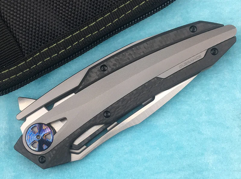 LEMIFSHE ZT0999 Флиппер складной нож M390 лезвие титановый сплав+ рычаг CF открытый кемпинг кухонный Фруктовый Нож EDC инструмент