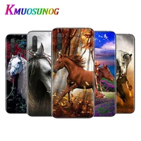 horse animal running for xiaomi mi11 10t note10 ultra 5g 9 9t se 8 a3 a2 6x pro play f1 lite 5g transparent phone case