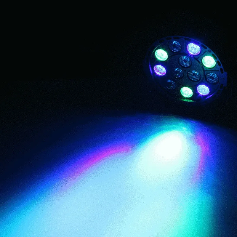 Плоский светодиодный дискотечный светильник Par DMX512 сценическое мини освещение