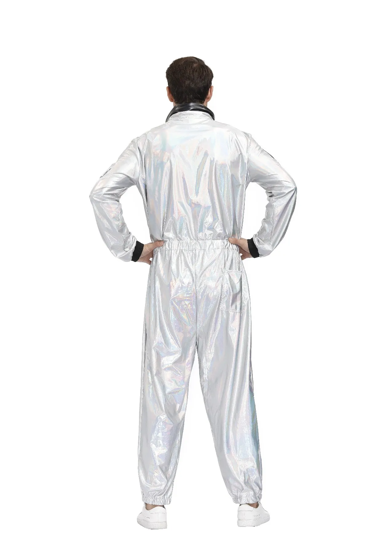 Halloween Costumes for Man Women Astronaut Space Jumpsuit Suits Fancy Dress Carnival Cosplay Party Pilots Couple Costume images - 6