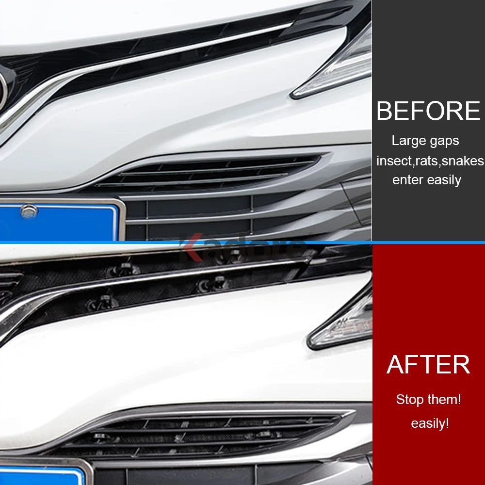 Для Toyota Camry LE/XLE АБС-пластик, для автомобиля, для скрининга насекомых, передняя решетка, вставка, сетка, аксессуары для автомобиля, Стайлинг