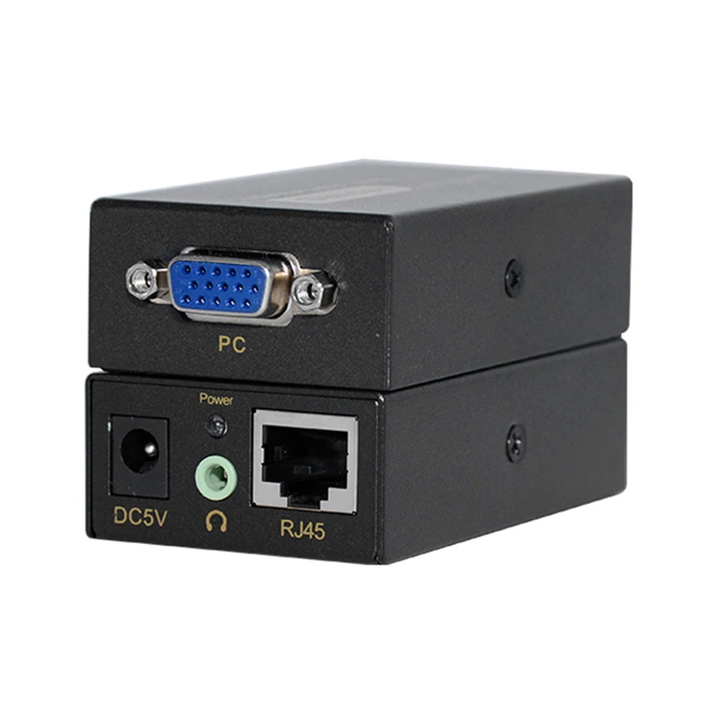 100 м HD 1080P UTP VGA удлинитель RJ45 Сплиттер адаптер с аудио 3 5 мм через Cat5E/6 Ethernet кабель