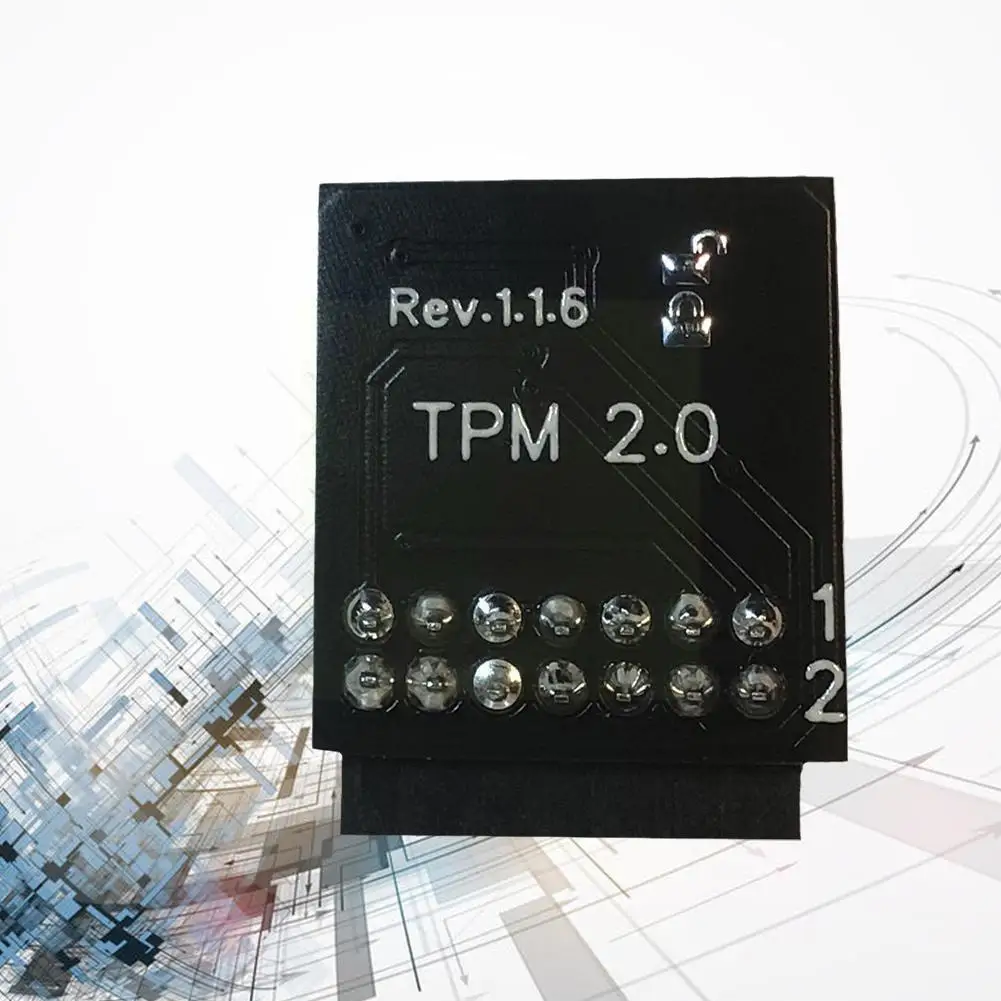 Модуль безопасности шифрования Tpm 2 0 удаленная карта Поддержка версии 12pin