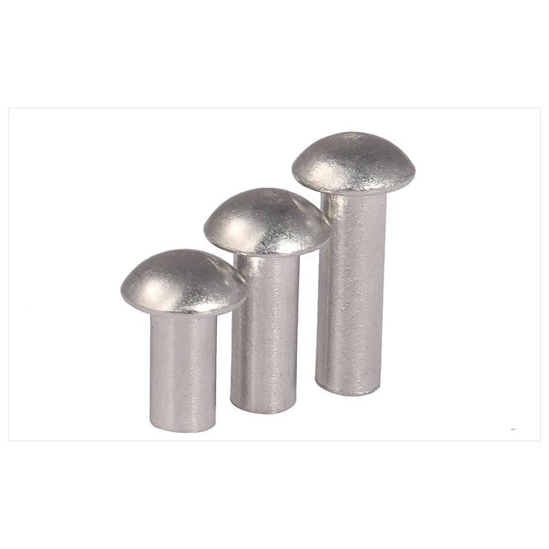 

GB867 [M2-M8] Aluminum Solid Round Head Rivet Alloy Self-plugging Rivet Semi-round Head Aluminum Rivet Solid Rivet