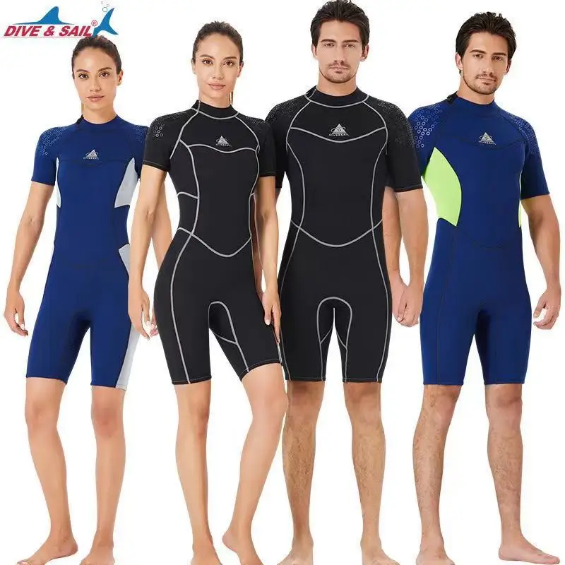 

CX12-1.5MM wetsuit men's one-piece short-sleeved diving pants thickened warmth snorkeling surfing jellyfish wetsuit women