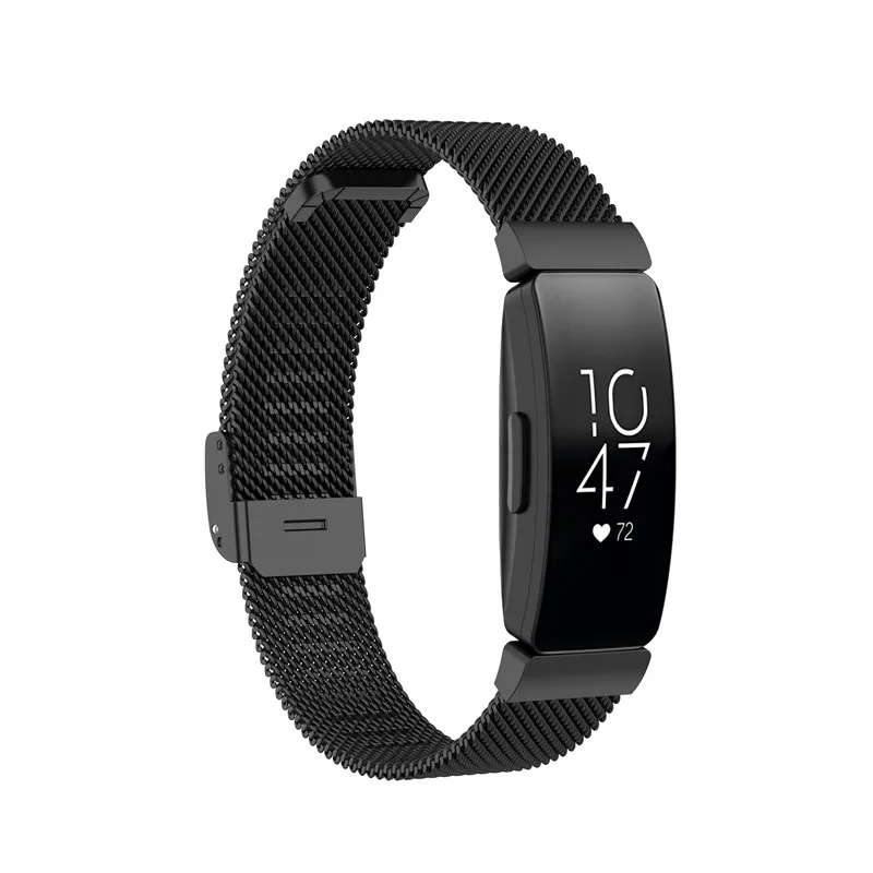 Сменный Браслет из нержавеющей стали браслет для часов Fitbit Inspire HR трекер