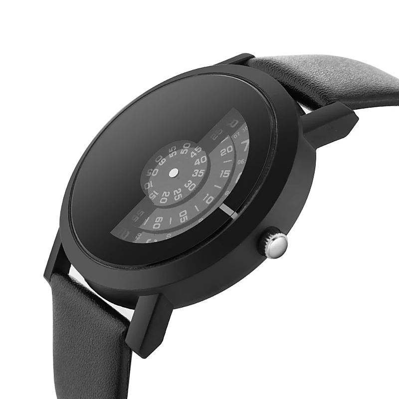 Роскошные простые женские часы модные крутые черно белые повседневные кварцевые