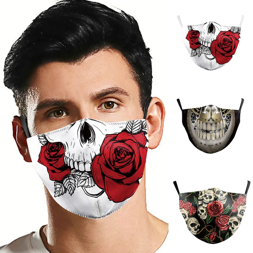 Лидер продаж Забавный Череп клоун рот зомби косплей для женщин и мужчин защита