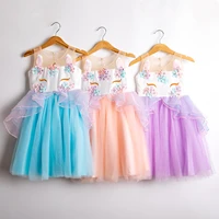 2021 fantasy unicorn dress for 3 8 year girl childrens princess costume kids birthday party infant tutu child clothes