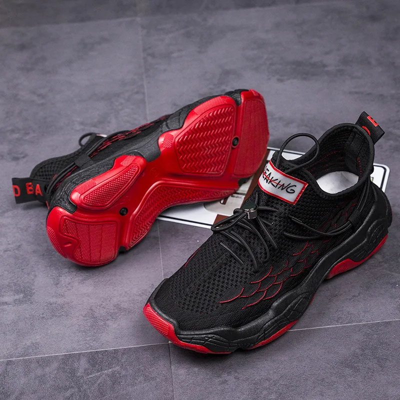 

Fly Woven Men's Shoes 2021 New Men's Trendy Casual Shoes Sneakers Men's Breathable Wear-Resistant Non-Slip Athietic Sports Shoes