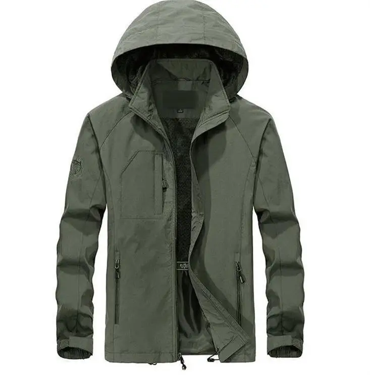 

OLOEY 2019 Plus size L-7XL 8XL 9XL FALL Winter thick Jacket Men Plus velvet Warm Windproof Hood parka mens jackets and Coats