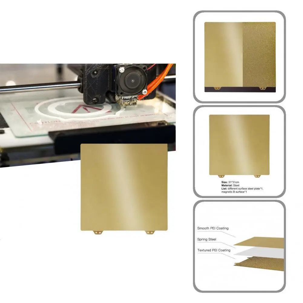 

Flexible Professional Durable Build Plate 3D Printing Magnetic Sticker Accessories Easy to Take Mods