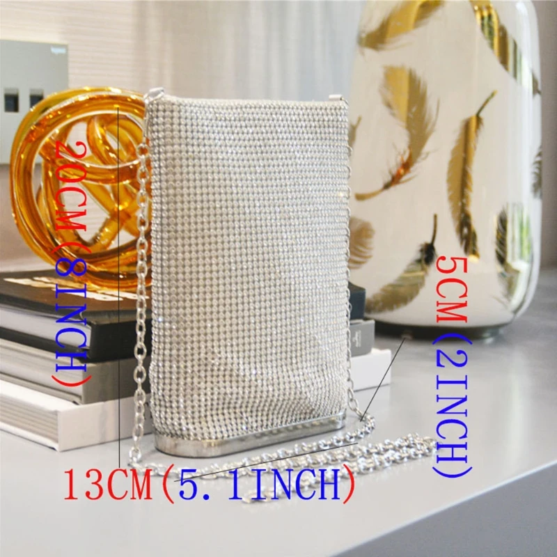 

Женские вечерние клатчи в стиле ретро, сумочка с кристаллами, блестящие сумки Стразы для сотового телефона, сумочка в стиле ретро для свадеб...