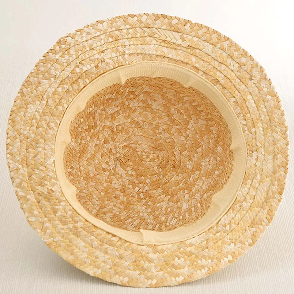 Женская соломенная шляпа с бантом для детей и родителей летняя пляжная канотье