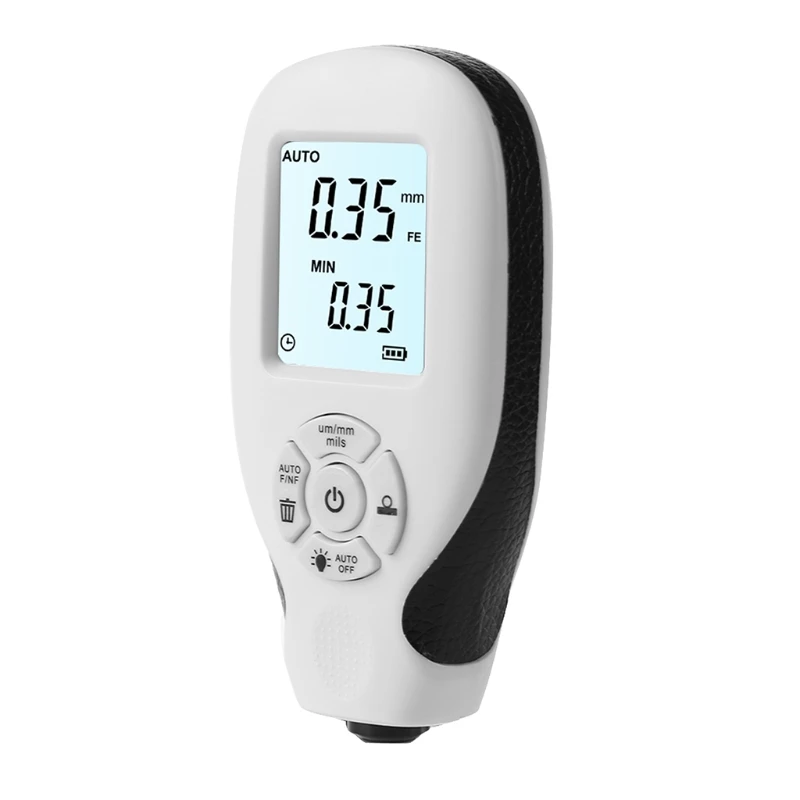 Digital Coating Thickness Gauge 0.01mm 1mil Meter with Backlight LCD Display Calibration Function for Car Automotive | Инструменты