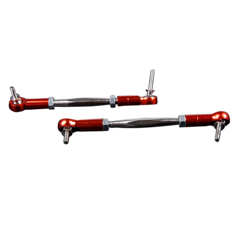 

2 Set RC Car Part: 1 Pcs CNC Metal Steering Wiper Arm Set & 1 Set CNC Alloy Steering Turnbuckle Tie