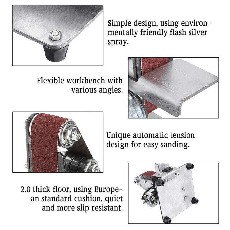 2019 Hot Mini DIY Belt Sander Sanding Grinding Machine Abrasive Belts Grinder Polishing J8 #3 | Инструменты