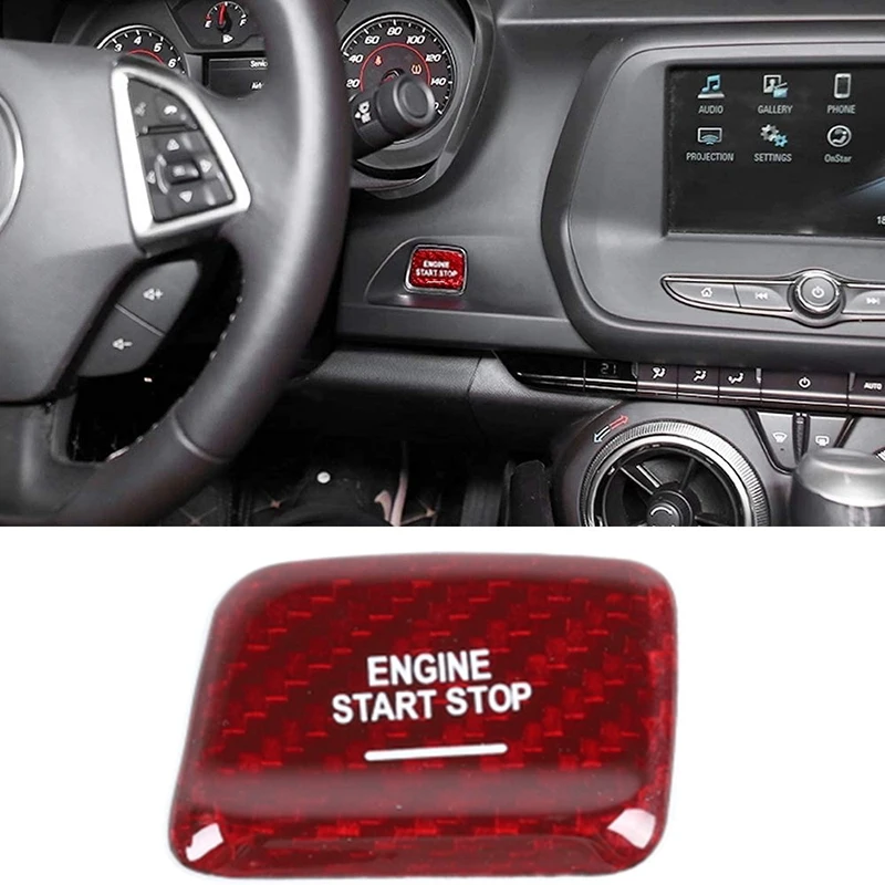 Start Stop Engine Push Button Cover Trim Sticker for Chevrolet Camaro 2016 2017 2018 2019 | Автомобили и мотоциклы
