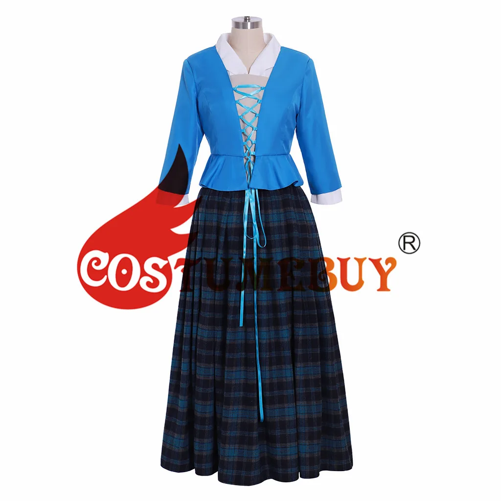 CostumeBuy TV Outlander Scottish Cosplay Costume Adult Women Medieval Victorian Dress Suit L920 |