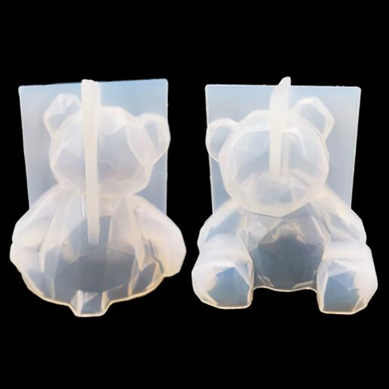 

3D Puffy Heart Silicone Mold Handmade Geometric Bear Resin Tools DIY Bear Kawaii Epoxy Resin Cat Jewelry Rabbit Pig Craft