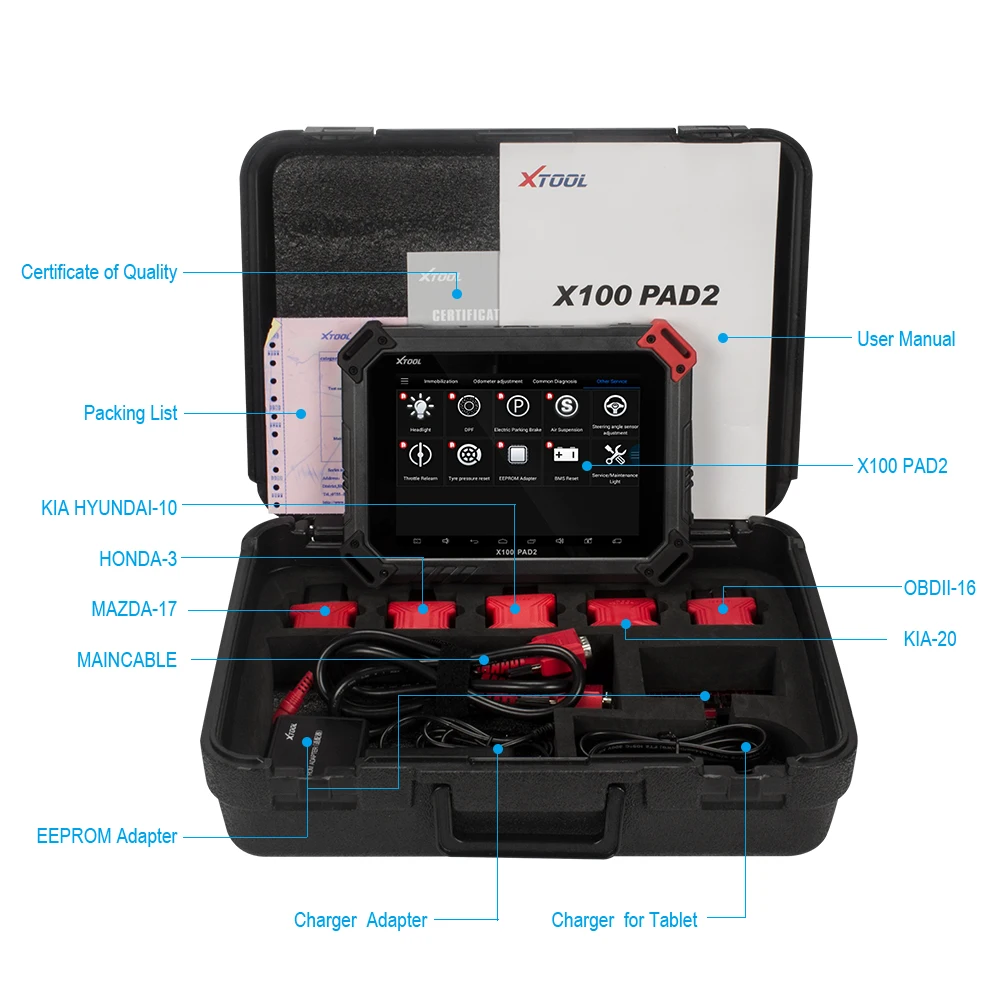 XTOOL X100 Pad2 Pro лучше чем X300 Pro3 DP С KC100 ключевым программатором со стандартным