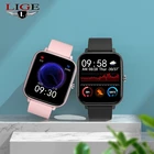 Смарт-часы LIGE 2021, женские и мужские Смарт-часы для Android и IOS, электронные смарт-часы с фитнес-трекером и силиконовым ремешком, Смарт-часы