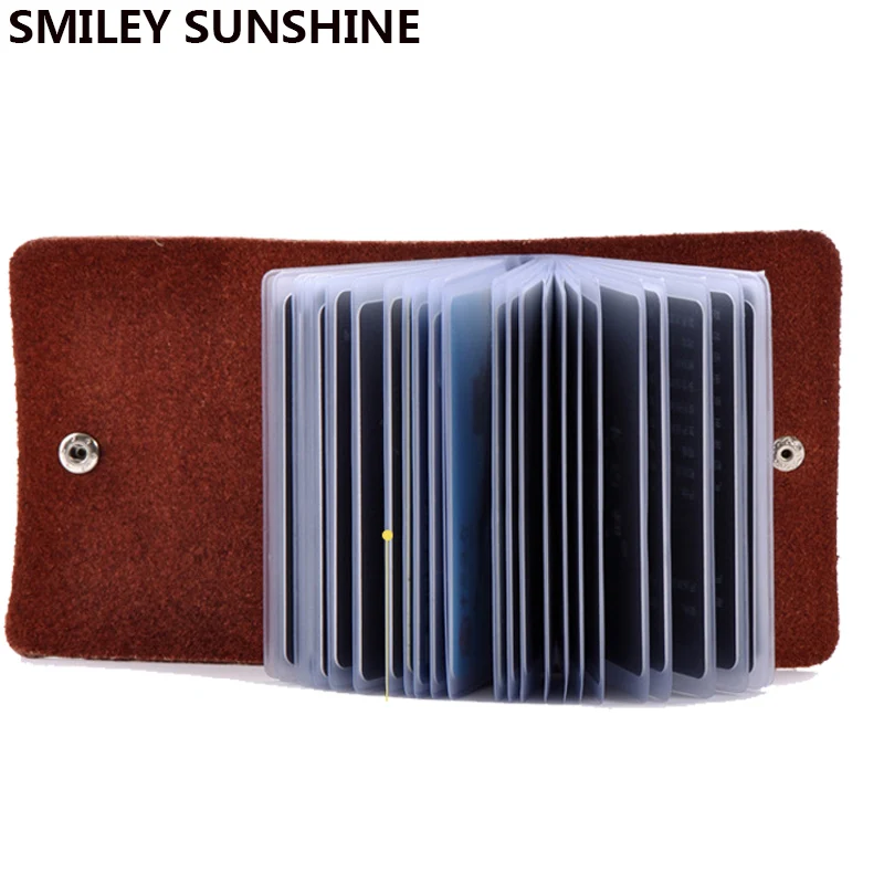 Держатель для карт из натуральной кожи деловой держатель мужской кошелек чехол