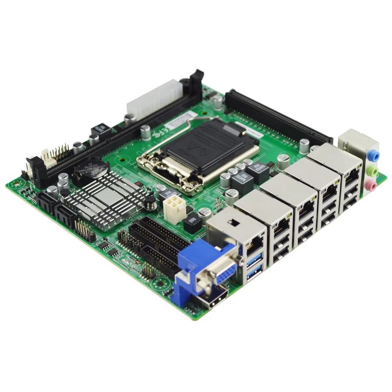 EITX-7560-01 Промышленная материнская плата ddr3 H81 Intel 4-го поколения LGA1150 5 * LAN 2 USB3.0 8 USB2.0