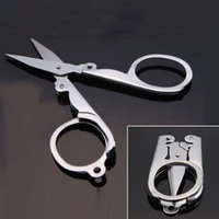 1 pcs durable folding scissors medium trip foldable carry on portable small scissors school home office art supplies acc