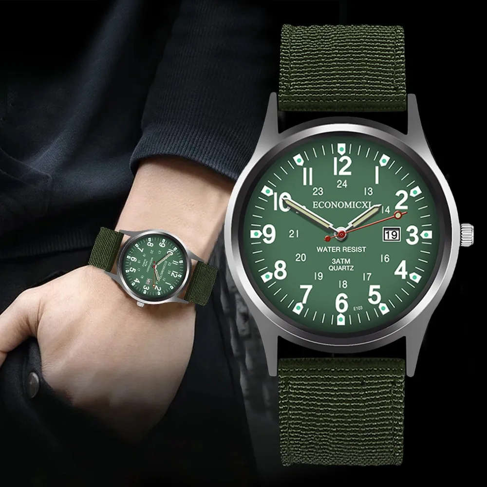 

Men's Nylon 30m Waterproof Quartz Wristwatches Luxury Watch Men Designer Brand Famous Business Watch Male Smart Saat Erkek