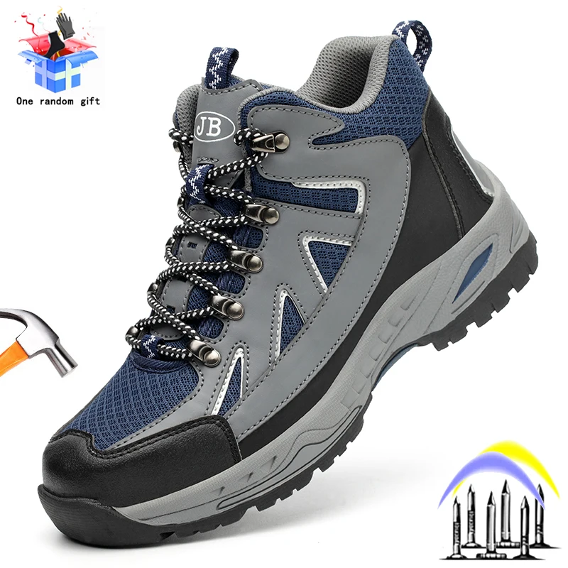 

Work Outdoor Boot Mens Safety Shoes High quality Indestructible Steel Toe Cap Puncture-Proof Keep warm Outdoor Comfor Sneakers