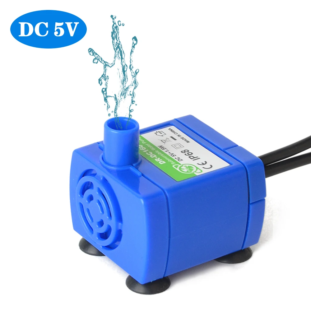 Кошка Собака Мини питьевой фонтан водный насос DC 5V Ультра тихий воды диспенсер