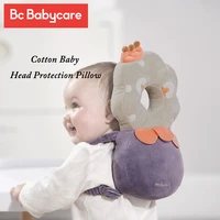 bc babycare cotton baby head protection pillow infant anti fall adjustable soft pillow toddler protective cushion baby safe care