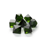 olive emerald digital creative polyhedral dice set running group board game game dice gem polyhedral dice