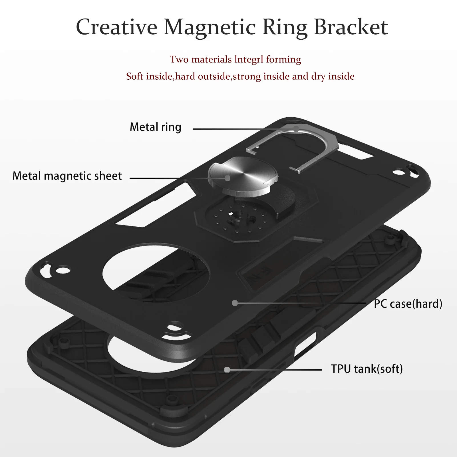for infinix note 7 lite hot 9 play smart 4 case hard with stand ring armor protect cover for infinix x690 x680 x656 x656 x653 free global shipping