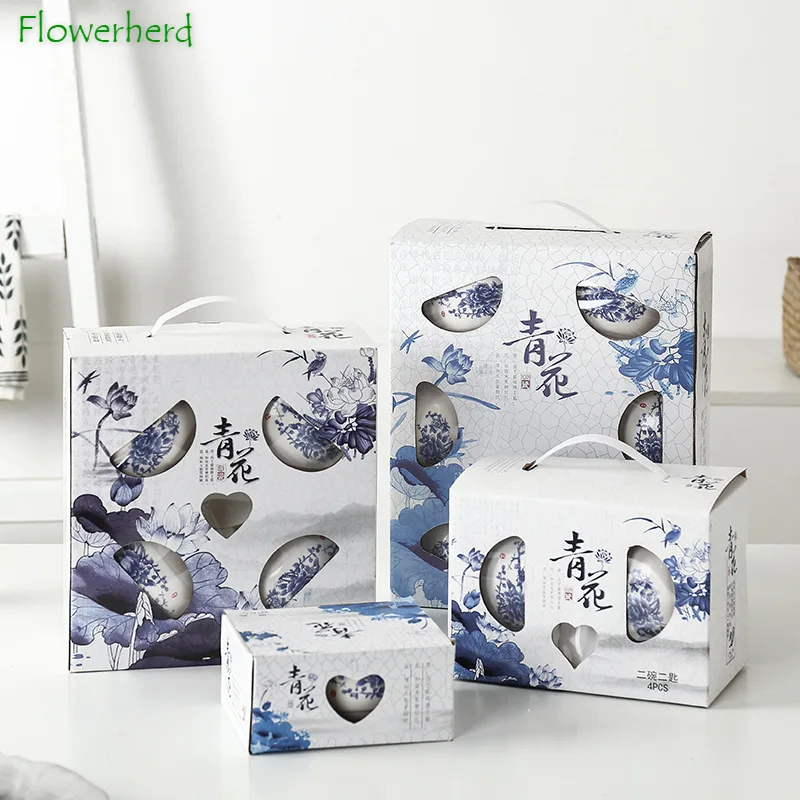 Ceramic Bowl Spoon Set Gift Bowl Tableware Kitchen Accessories Bone China Dinner Set