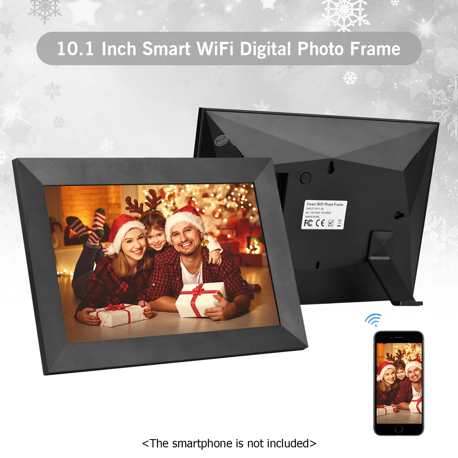 Умная Wi Fi фоторамка Andoer 10 1 дюйма цифровая HD IPS сенсорный экран 1280*800 фото 1080P видео