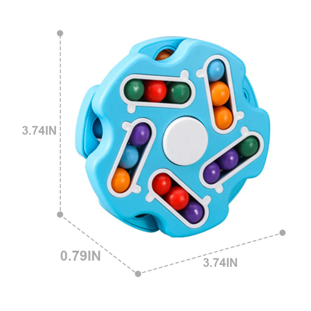 

Rotating Magic Beans Cube Fingertip Fidget Toys Kids Adults Stress Relief Spin Bead Puzzles Children Education Intelligence Game