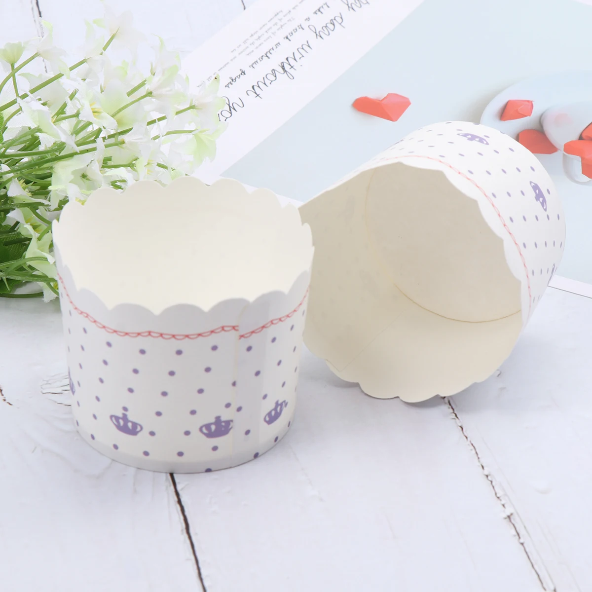 50 шт. Корона выпечки Формы для кексов Бумага жаропрочная Форма маффинов гильзы