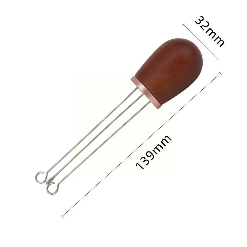 

Wood Handle Needle Coffee Tamper Coffee Tamper Type Distributor Tool Distributor Powder Needle Leveler Coffee I5D2