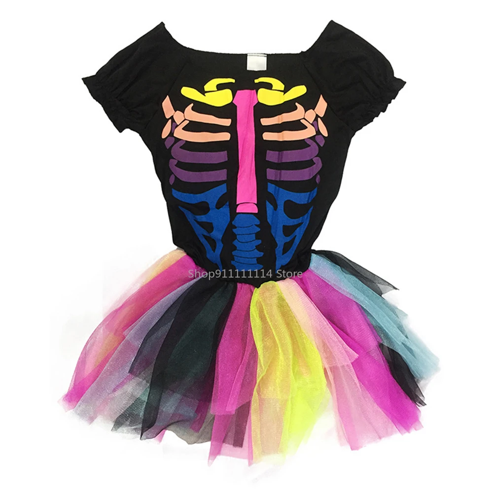 

Children Skull Skeleton Costumes Zombie Cosplay Ghost Jumpsuit Horror Carnival Party Kids Fancy Dress Orom Halloween Gifts
