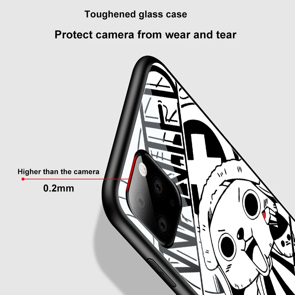 

ciciber Vogue Anime Funda Case for iphone 12 Case for iphone 12 11 Pro XS Max mini XR X 7 8 6 6s Plus SE 2020 Glass Shell