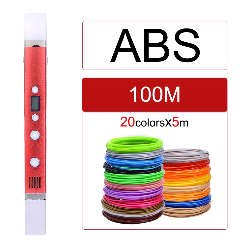 Myriwell 3nd поколение 3D печатная ручка usb зарядка Ручка для рисования ABS нить