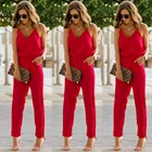 Женский праздничный повседневный комбинезон без рукавов, модное боди в стиле бохо, свободные длинные брюки, комбинезоны для женщин на лето