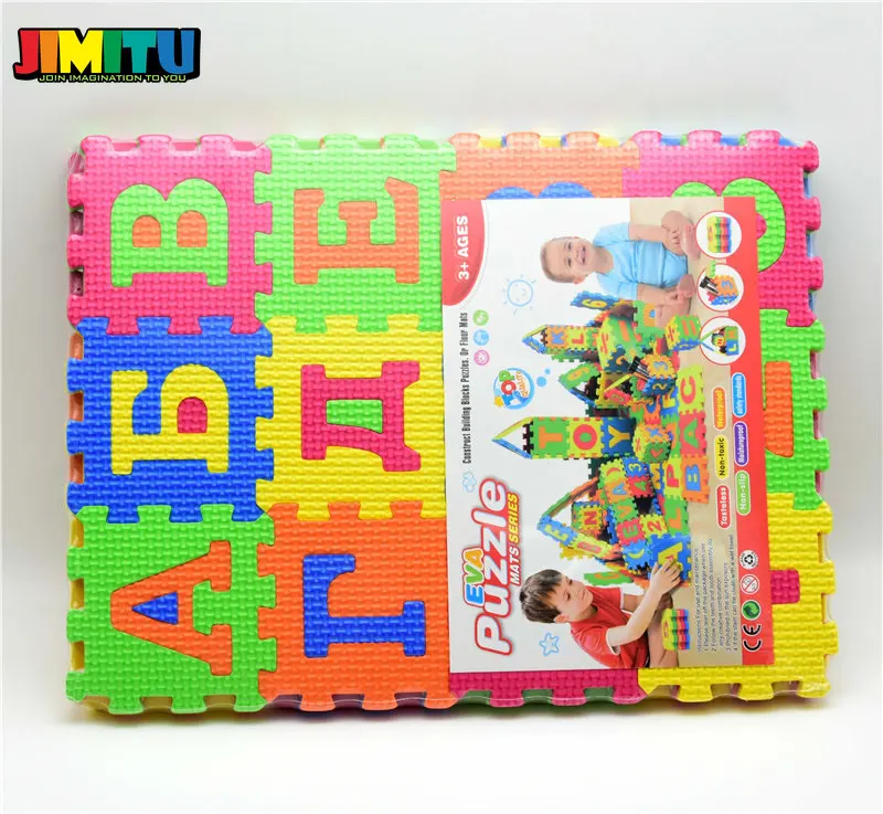 36 шт. 9 см * эва пенопласт Игрушки русского алфавита дети малыш игра головоломка