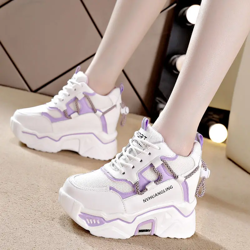 

New Fashion Sneakers Women Shoes Platform Women Mesh Breathable Vulcanized Shoes Wedge Casual Shoes Woman Summer Zapatos Mujer