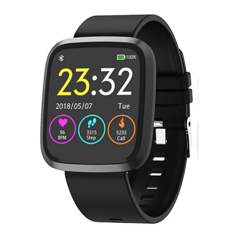 Смарт часы с цветным экраном пульсометром шагом водонепроницаемым браслетом для